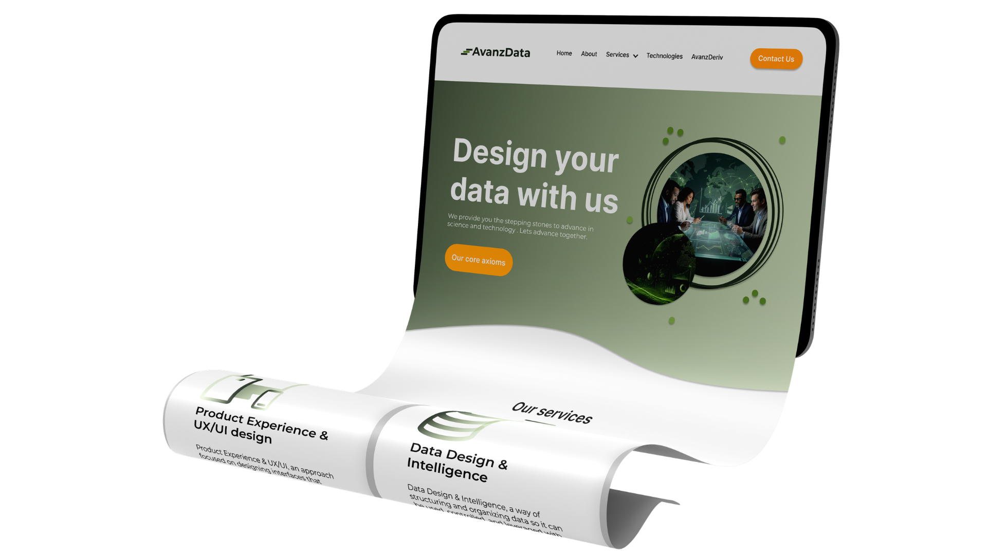 Mockup du projet AvanzData